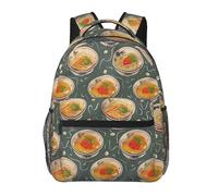 kkvhhyuo Sac à dos décontracté avec impression artistique de rose gothique - Sac à dos léger décontracté pour homme et femme - Sac d'école pour garçons et filles, Coquetier Noodle Ramen, One Size, Sac