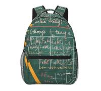kkvhhyuo Sac à dos décontracté avec imprimé chats et fleurs amusants, sac à dos léger pour ordinateur portable pour hommes et femmes, sac à dos d'école pour garçons et filles, Formulas Formes Théorie