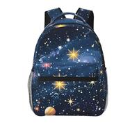 kkvhhyuo Sac à dos décontracté avec imprimé donut - Sac à dos léger pour ordinateur portable - Pour homme et femme - Sac à dos d'école pour garçons et filles, Constellation étoiles galaxies, One Size