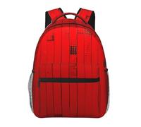 kkvhhyuo Sac à dos décontracté avec imprimé mathématiques, sac à dos léger pour ordinateur portable, sac à dos pour homme et femme, sac à dos d'école pour garçons et filles, rouge/rayé, One Size, Sac