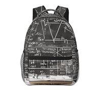 kkvhhyuo Sac à dos décontracté avec imprimé mathématiques, sac à dos léger pour ordinateur portable, sac à dos pour homme et femme, sac à dos d'école pour garçons et filles, École de mathématiques