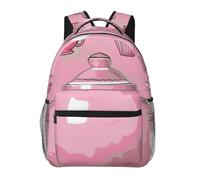 kkvhhyuo Sac à dos décontracté avec imprimé mathématiques, sac à dos léger pour ordinateur portable, sac à dos pour homme et femme, sac à dos d'école pour garçons et filles, Théière rose., One Size