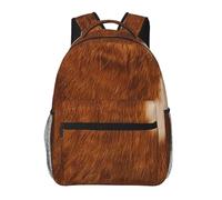 kkvhhyuo Sac à dos décontracté avec imprimé mathématiques, sac à dos léger pour ordinateur portable, sac à dos pour homme et femme, sac à dos d'école pour garçons et filles, Cuir de vachette marron