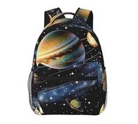 kkvhhyuo Sac à dos décontracté avec imprimé mathématiques, sac à dos léger pour ordinateur portable, sac à dos pour homme et femme, sac à dos d'école pour garçons et filles, Planètes, étoiles et