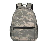 kkvhhyuo Sac à dos décontracté avec imprimé orchidée cloche, sac à dos léger pour ordinateur portable, voyage, université, w nd, aventures., Camouflage numérique militaire., One Size