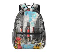 kkvhhyuo Sac à dos décontracté avec imprimé orchidées, sac à dos léger pour ordinateur portable pour hommes et femmes, sac à dos d'école pour garçons et filles, Amour de New York, One Size, Sac à dos