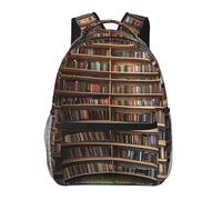 kkvhhyuo Sac à dos décontracté avec imprimé orchidées, sac à dos léger pour ordinateur portable pour hommes et femmes, sac à dos d'école pour garçons et filles, Bibliothèque Livres d'étagère, One Size