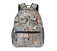 kkvhhyuo Sac à dos décontracté avec imprimé paons, sac à dos léger, sac de voyage décontracté pour homme et femme, sac d'école, pour garçons et filles, Journal HD, One Size, Sac à dos daypack