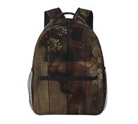 kkvhhyuo Sac à dos décontracté avec imprimé village de Noël - Sac à dos léger pour ordinateur portable - Pour homme et femme - Sac à dos d'école pour garçons et filles, Planche, One Size, Sac à dos