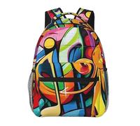 kkvhhyuo Sac à dos décontracté avec touches de piano avec notes de musique imprimées, sac à dos de voyage léger pour ordinateur portable pour hommes et femmes, sac à dos d'école pour garçons et filles