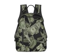 kkvhhyuo Sac à dos décontracté, imprimé camouflage vert, sac à dos léger pour homme et femme, sac d'école pour l'université, sac à dos d'école pour garçons et filles, Panneau Dollar Money, One Size