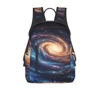 kkvhhyuo Sac à dos décontracté, imprimé notes de musique, sac à dos léger pour homme et femme, sac d'école pour l'université, sac à dos d'école pour garçons et filles, Spirale spatiale énergie