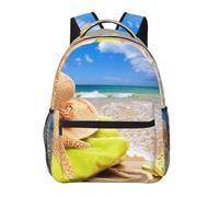 kkvhhyuo Sac à dos décontracté imprimé succulentes, sac à dos léger pour ordinateur portable, voyage, université, trajets universitaires, w nd, aventures., Chapeau de soleil sur la plage, One Size