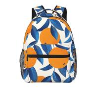kkvhhyuo Sac à dos décontracté imprimé succulentes, sac à dos léger pour ordinateur portable, voyage, université, trajets universitaires, w nd, aventures., Oranges tropicales, One Size