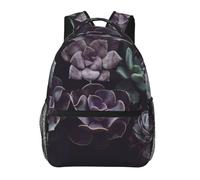 kkvhhyuo Sac à dos décontracté imprimé succulentes, sac à dos léger pour ordinateur portable, voyage, université, trajets universitaires, w nd, aventures., Succulents, One Size