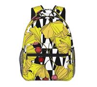 kkvhhyuo Sac à dos décontracté imprimé succulentes, sac à dos léger pour ordinateur portable, voyage, université, trajets universitaires, w nd, aventures., Feuilles et fruits jaunes, One Size