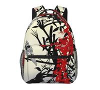 kkvhhyuo Sac à dos décontracté imprimé succulentes, sac à dos léger pour ordinateur portable, voyage, université, trajets universitaires, w nd, aventures., Oiseaux chanteurs, One Size