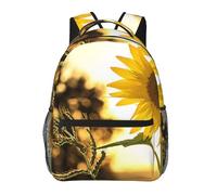 kkvhhyuo Sac à dos décontracté imprimé tournesols soleil sac à dos léger pour ordinateur portable voyage universitaire voyage w nd aventures., Sunflowers, One Size