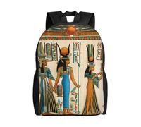 kkvhhyuo Sac à dos léger imprimé à pois bleus pour ordinateur portable, sac à dos décontracté pour l'école, le collège, l'école, la randonnée, la marche, Femmes en Égypte ancienne, One Size