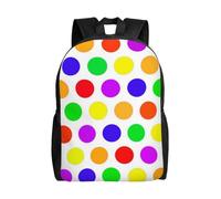 kkvhhyuo Sac à dos léger imprimé libellule bleue pour ordinateur portable, sac à dos décontracté pour l'école, le collège, l'école, la randonnée, la marche, Jolis pois., One Size, Décontracté