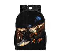kkvhhyuo Sac à dos léger imprimé libellule bleue pour ordinateur portable, sac à dos décontracté pour l'école, le collège, l'école, la randonnée, la marche, Aigle chauve en 3D, One Size, Décontracté