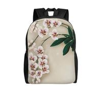 kkvhhyuo Sac à dos léger imprimé libellule bleue pour ordinateur portable, sac à dos décontracté pour l'école, le collège, l'école, la randonnée, la marche, Orchidée cloche, One Size, Décontracté