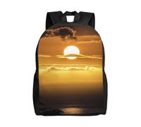 kkvhhyuo Sac à dos léger imprimé monde sous-marin pour ordinateur portable, sac à dos décontracté pour université, école secondaire, sac à livres pour voyage, école, randonnée, marche, Sunset Hawaii