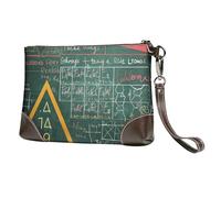 kkvhhyuo Sac à main en cuir imprimé chats et fleurs avec dragonne amovible pour soirée, mariage et fête, Formulas Formes Théorie Math Leçon Mot, Taille unique