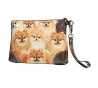 kkvhhyuo Sac à main en cuir imprimé mathématiques avec dragonne amovible pour soirée, mariage et fête, Motif de Poméranie, Taille unique