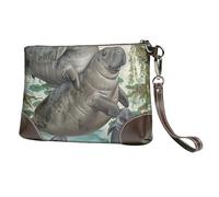 kkvhhyuo Sac à main en cuir imprimé mathématiques avec dragonne amovible pour soirée, mariage et fête, Lapins Manatees, Taille unique