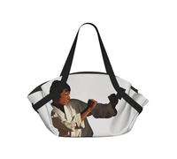 kkvhhyuo Sac de camping pliable avec motif imprimé Merry Christmas Art Print Sac à bandoulière avec coussinet convertible pour la plage, les pique-niques, la randonnée et les festivals., Karaté pour