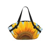 kkvhhyuo Sac de camping pliable avec motif libellule bleue avec coussinet convertible pour la plage, les pique-niques, la randonnée et les festivals., Tournesols en fleurs, One Size, Sac à dos
