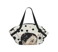 kkvhhyuo Sac de camping pliable avec motif mathématiques pour l'école, les courses, la plage, les pique-niques, la randonnée et les festivals., pois, One Size, Sac à dos polochon