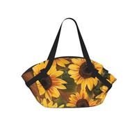 kkvhhyuo Sac de camping pliable avec motif mathématiques pour l'école, les courses, la plage, les pique-niques, la randonnée et les festivals., Tournesol sur le thème des plantes., One Size, Sac à dos