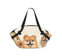 kkvhhyuo Sac de camping pliable avec motif mathématiques pour l'école, les courses, la plage, les pique-niques, la randonnée et les festivals., Motif poméraniens., One Size, Sac à dos polochon