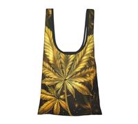 kkvhhyuo Sac de courses réutilisable avec imprimé canna oré, sacs d'épicerie pliables dans une pochette, sacs de rangement portables pour les courses quotidiennes, les courses, les voyages