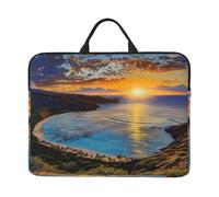 kkvhhyuo Sunrise Over Hanauma Bay - Housse pour ordinateur portable de 35,6 cm - Housse fine avec poignée pour homme et femme - Pour le travail, les trajets et les voyages - Motif hawaïen