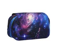 kkvhhyuo Trousse à crayons avec imprimé de neige - Grande capacité - Jolie boîte à crayons avec double fermeture éclair - Trousse portable pour étudiants, bureau, voyage, Univers Galaxy Star Space