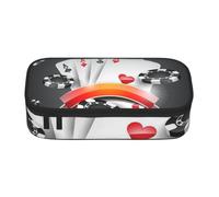 kkvhhyuo Trousse à crayons avec imprimé lion SciFi pour filles et garçons, grande capacité pour l'école, le bureau, les voyages, le maquillage, Tournoi de poker, One Size, Organiseur de sac