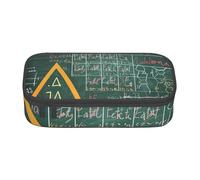 kkvhhyuo Trousse à crayons de grande capacité avec compartiments et fermeture éclair pour étudiants, enseignants, bureau, Formulas Formes Théorie Math Leçon Mot, One Size, Imprimé