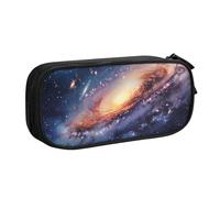 kkvhhyuo Trousse à crayons de grande capacité avec imprimé univers galaxie - Organiseur de papeterie - Trousse de maquillage portable pour garçons et filles - Noir, Noir , One Size, Organiseur de sac