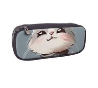 kkvhhyuo Trousse à crayons en cuir avec impression d'images de dinosaures de dessin animé - Grande capacité - Trousse à crayons multifonction pour l'école, les étudiants, les filles, les garçons, les