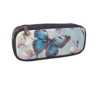 kkvhhyuo Trousse à crayons en cuir avec impression d'images de dinosaures de dessin animé - Grande capacité - Trousse à crayons multifonction pour l'école, les étudiants, les filles, les garçons, les