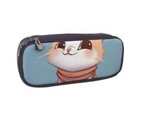 kkvhhyuo Trousse à crayons en cuir avec impression d'images de dinosaures de dessin animé - Grande capacité - Trousse à crayons multifonction pour l'école, les étudiants, les filles, les garçons, les