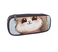 kkvhhyuo Trousse à crayons en cuir avec impression d'images de dinosaures de dessin animé - Grande capacité - Trousse à crayons multifonction pour l'école, les étudiants, les filles, les garçons, les