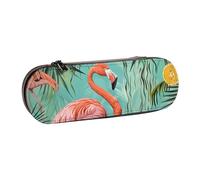 kkvhhyuo Trousse à crayons en cuir avec imprimé galaxie - Esthétique - Pour papeterie, maquillage, ustensiles, flamant rose, One Size, Trousse de beauté