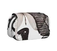 kkvhhyuo Trousse à crayons pour enfants - Jolie trousse à stylos pour l'école et le bureau - Motif flamants roses, Beauty Butterfly, One Size, Organiseur de sac