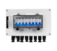 KKVUIIFF Boîtier de jonction PV CC 400 V - Système de protection contre les surtensions - Disjoncteur CC 30 A - Protection contre la foudre - 2 cordes IP67 - Étanche - Pour installation photovoltaïque