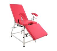 KKVUIIFF Chaise gynécologique réglable avec dossier et repose-pieds - En forme de U - Charge maximale : 200 kg - Pour cliniques, hôpitaux - 102 x 77 cm - 31 cm - Rouge