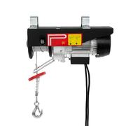 Kkvuiiff Treuil électrique 220V, appareil de levage électrique avec deux boucles, treuil avec télécommande sans fil, capacité de levage de 125 kg à 250 kg, hauteur de levage de 18 m, vitesse de levage